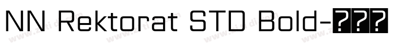 NN Rektorat STD Bold字体转换